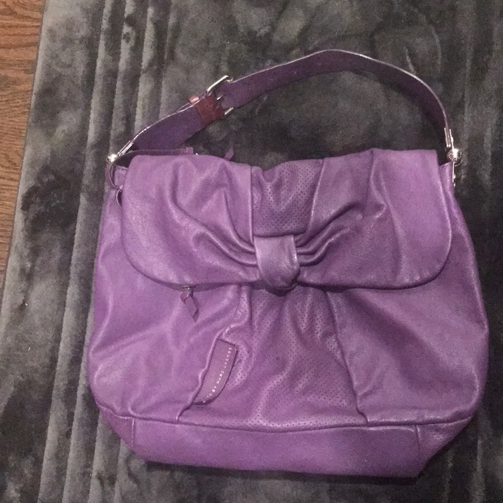 Marc by Marc Jacobs purple bow purse